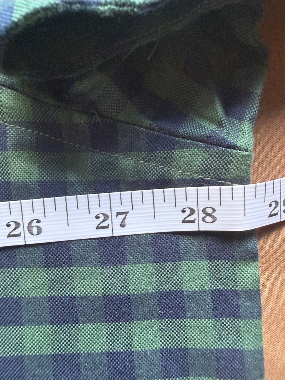 Brooks Brothers Green and Navy Gingham Button-Down Shirt - Picture 7 of 10